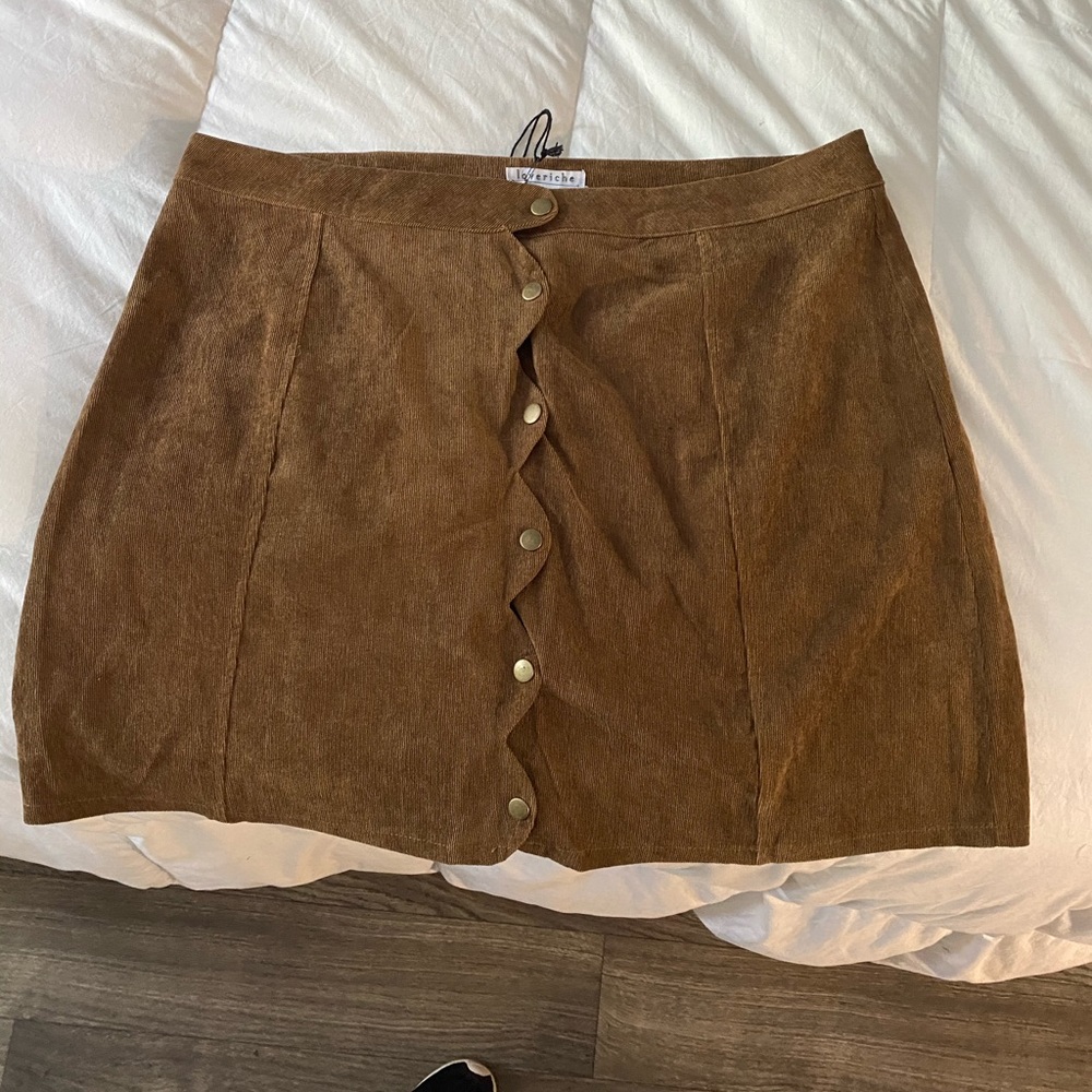 Suede Skirt - 2X